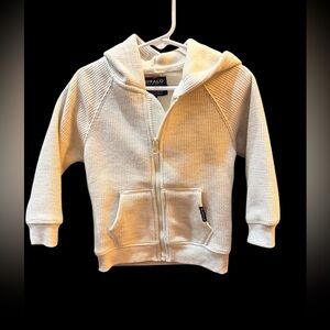 Buffalo David Bitton Kids Cream Zip Up Hoodie